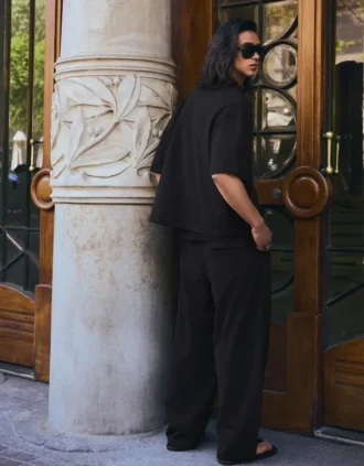Pleated Super Baggy Semi-Jogger Trousers – Pants