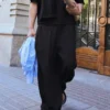 Pleated Super Baggy Semi-Jogger Trousers – Pants Pleated Super Baggy Semi-Jogger Trousers – Pants