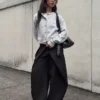 Pleated Trousers with Double Button Pleated Trousers with Double Button