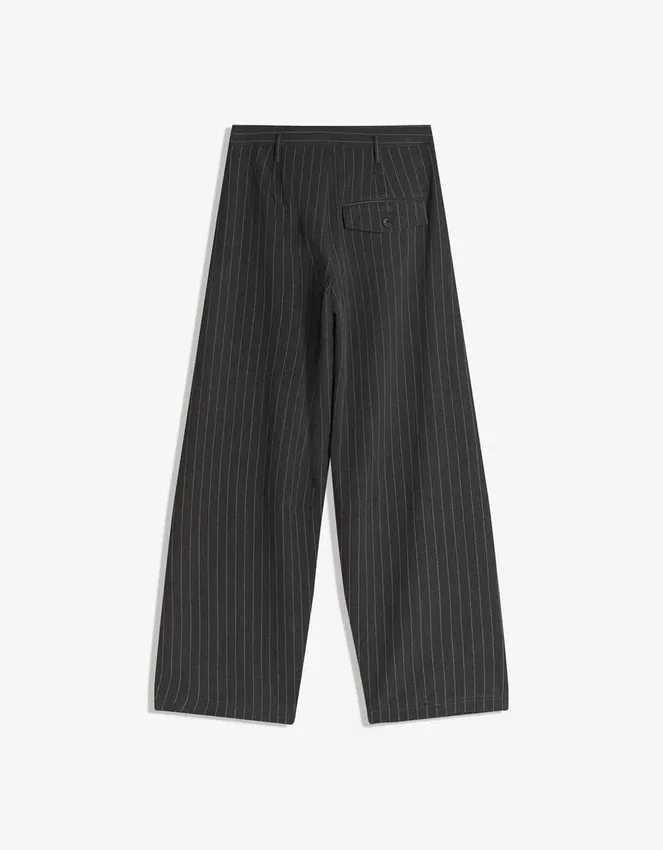 Pleated Trousers with Double Button Pleated Trousers with Double Button