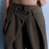 Pleated Trousers with Double Button – Pants Pleated Trousers with Double Button – Pants