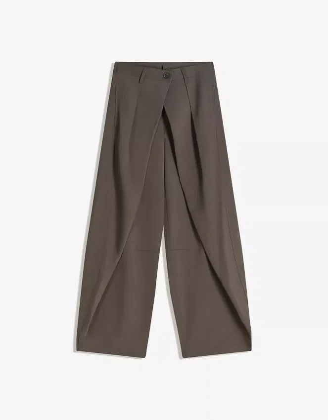 Pleated Trousers with Double Button Pleated Trousers with Double Button