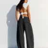 Pleated Trousers with Double Button – Pants – Women Pleated Trousers with Double Button – Pants – Women