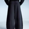 Plush Barrel Trousers with Stoppers
