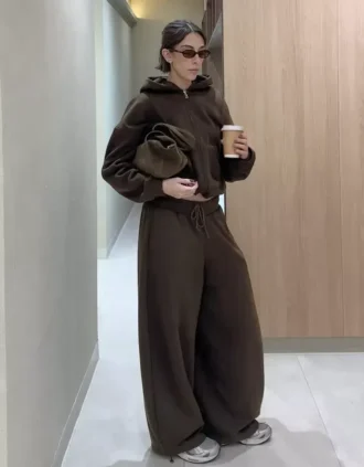 Plush Barrel Trousers with Stoppers – #Bershkastyle – Women