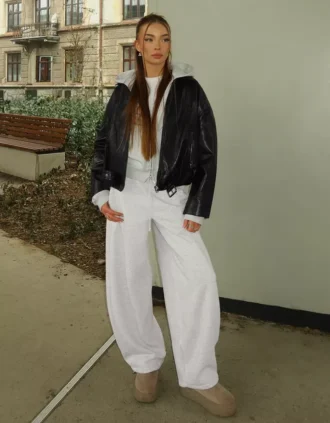Plush Barrel Trousers with Stoppers – #Bershkastyle – Women