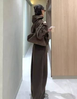 Plush Barrel Trousers with Stoppers – #Bershkastyle – Women