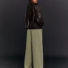Plush Barrel Trousers with Stoppers – Pants Plush Barrel Trousers with Stoppers – Pants