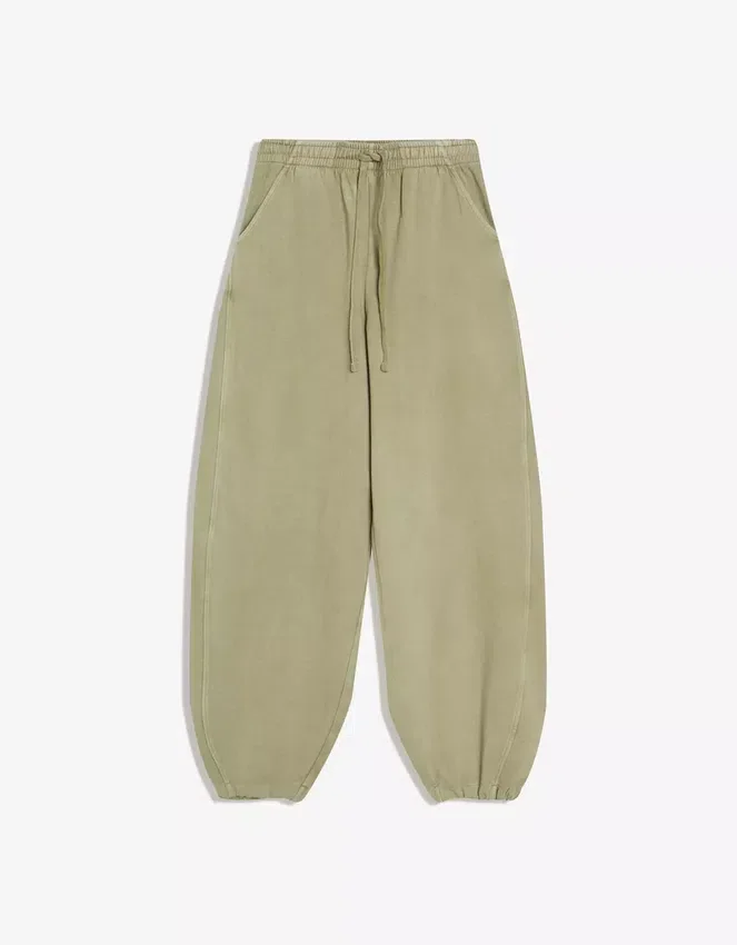 Plush Barrel Trousers with Stoppers – Pants Plush Barrel Trousers with Stoppers – Pants