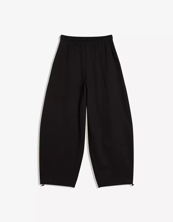 Plush Barrel Trousers with Stoppers – Pants – Women Plush Barrel Trousers with Stoppers – Pants – Women