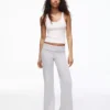 Plush Flared Trousers with Patch Plush Flared Trousers with Patch