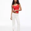 Plush Flared Trousers with Patch Plush Flared Trousers with Patch