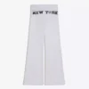 Plush Flared Trousers with Patch Plush Flared Trousers with Patch