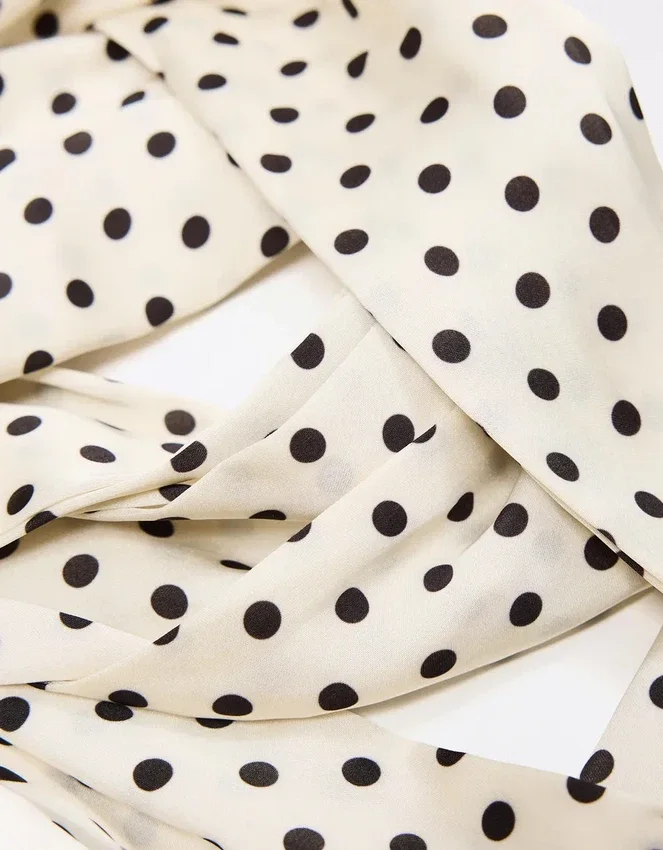 Polka Dot Cravat Scarf Polka Dot Cravat Scarf