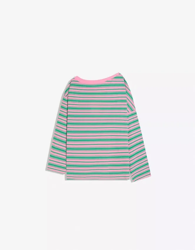Printed Asymmetric Collar Long Sleeve T-Shirt – #Bershkastyle – Women Printed Asymmetric Collar Long Sleeve T-Shirt – #Bershkastyle – Women