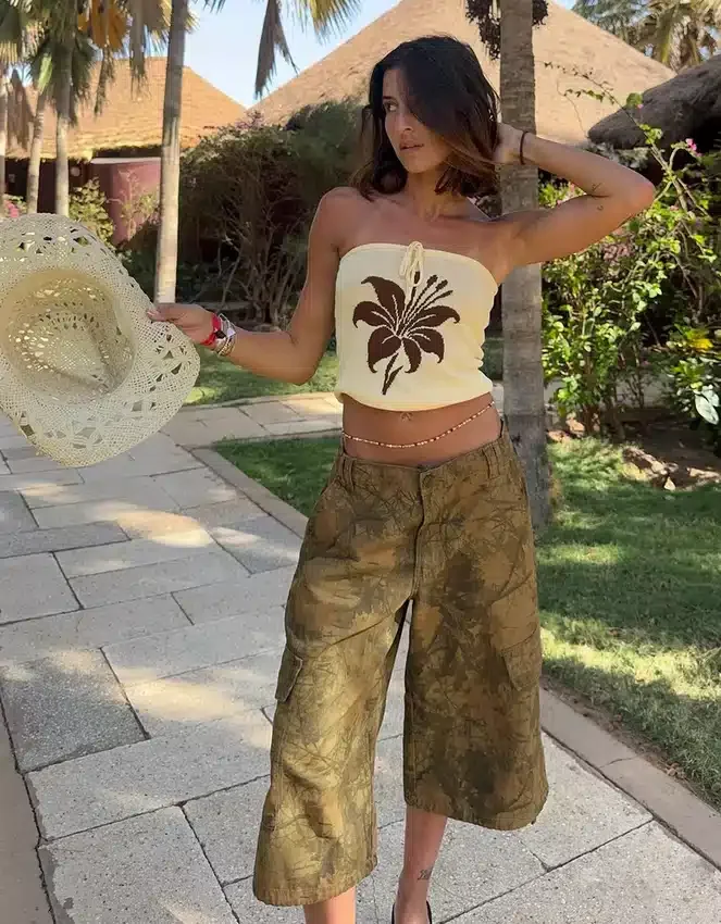 Printed Bandeau Top – T-Shirts – Women Printed Bandeau Top – T-Shirts – Women