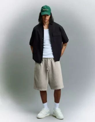 Printed Boxy Fit Bermuda Shorts – Shorts and Jorts – Men