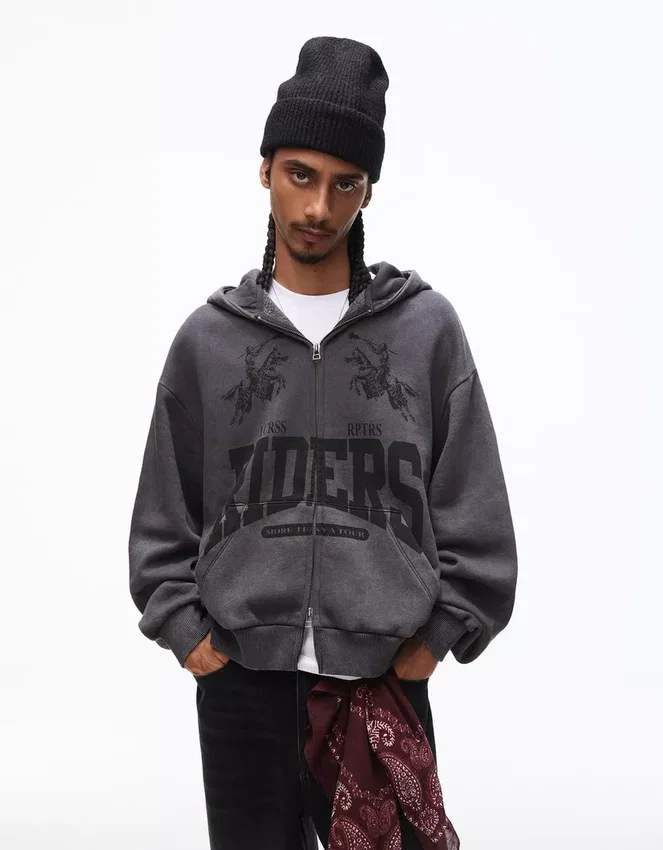 Printed Boxy Fit Hoodie – Sweatshirts & Hoodies Printed Boxy Fit Hoodie – Sweatshirts & Hoodies