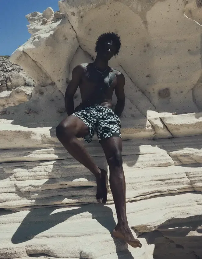 Printed Boxy Fit Swimming Trunks – Accessories Printed Boxy Fit Swimming Trunks – Accessories