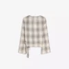 Printed Crossover Blouse