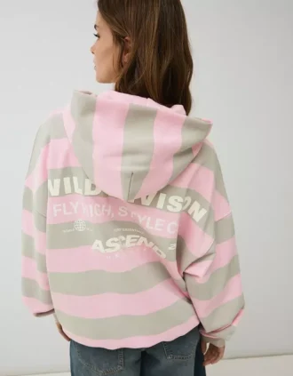 Printed Hood Sweatshirt with Hood