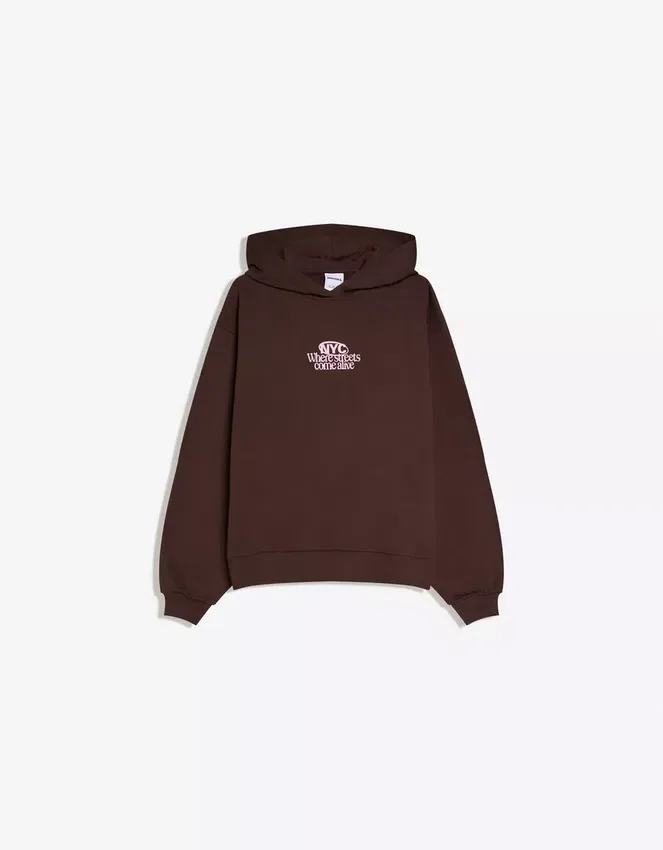 Printed Hood Sweatshirt with Hood Printed Hood Sweatshirt with Hood