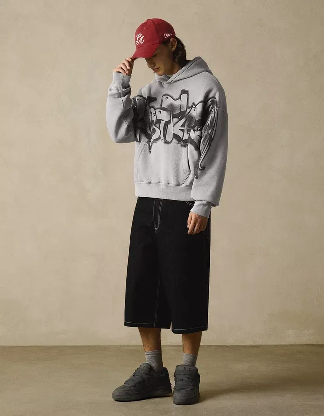 Printed Hood Sweatshirt with Hood – Sweatshirts & Hoodies Printed Hood Sweatshirt with Hood – Sweatshirts & Hoodies