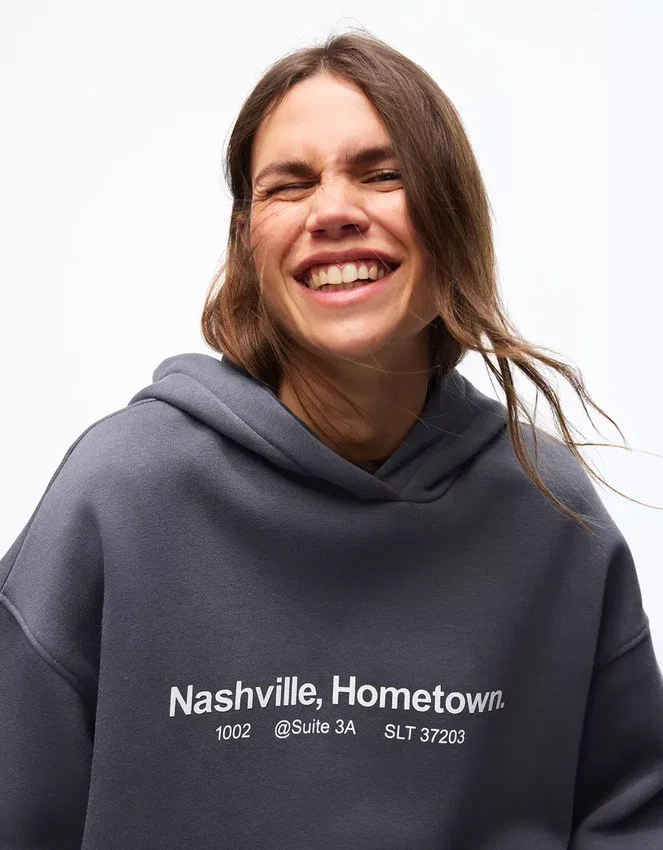 Printed Hood Sweatshirt with Hood – Tops and Bodysuits Printed Hood Sweatshirt with Hood – Tops and Bodysuits