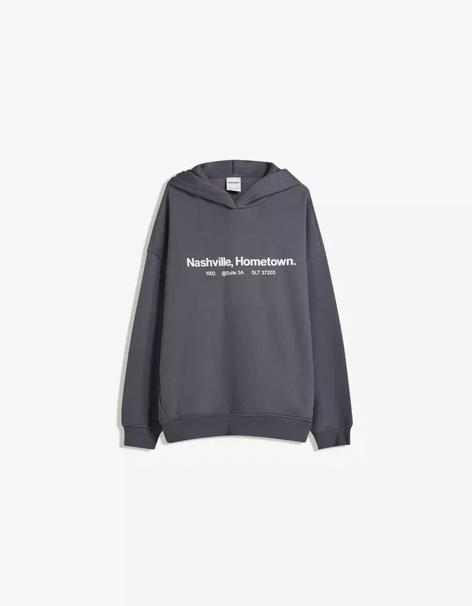 Printed Hood Sweatshirt with Hood – Tops and Bodysuits Printed Hood Sweatshirt with Hood – Tops and Bodysuits