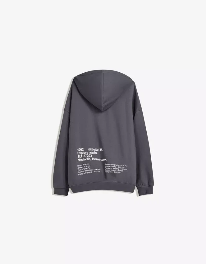 Printed Hood Sweatshirt with Hood – Tops and Bodysuits Printed Hood Sweatshirt with Hood – Tops and Bodysuits