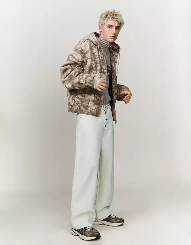 Printed Hooded Jacket – Jackets Printed Hooded Jacket – Jackets