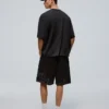 Printed Mesh Bermuda Shorts