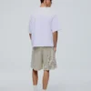 Printed Mesh Bermuda Shorts