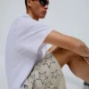 Printed Mesh Bermuda Shorts