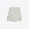 Printed Mesh Bermuda Shorts