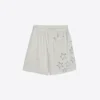 Printed Mesh Bermuda Shorts