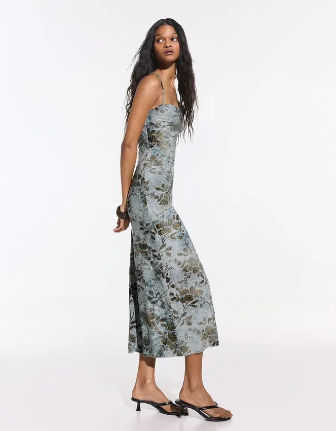 Printed Midi Dress Printed Midi Dress