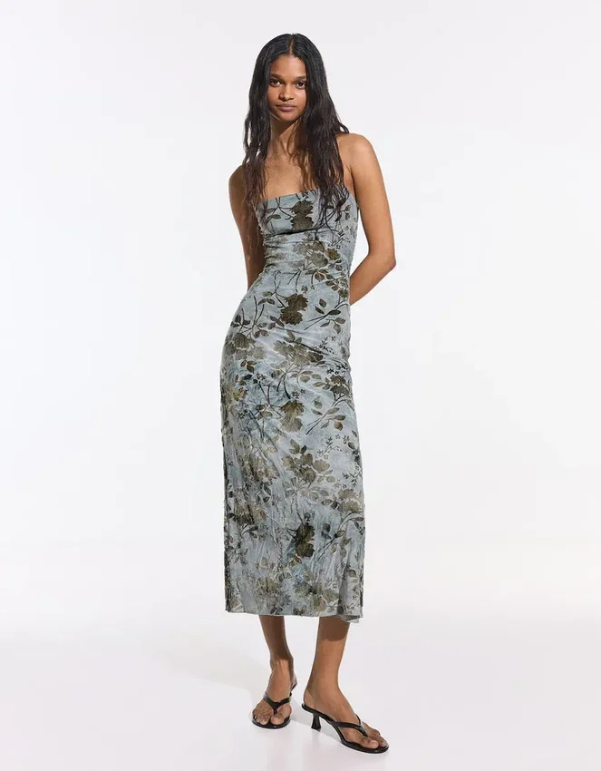 Printed Midi Dress Printed Midi Dress