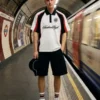 Printed Short Sleeve Polo Shirt
