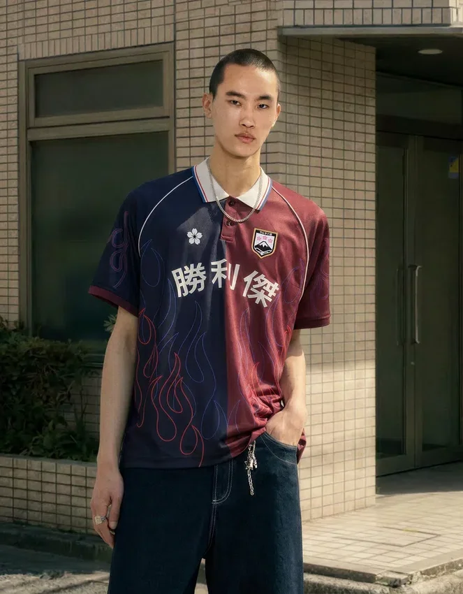 Printed Short Sleeve Polo Shirt Printed Short Sleeve Polo Shirt