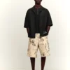Printed Wide-Leg Bermuda Shorts – Men Printed Wide-Leg Bermuda Shorts – Men