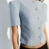 Puff Sleeve Short Sleeve Blazer – Jackets and Trench Puff Sleeve Short Sleeve Blazer – Jackets and Trench