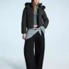 Puffer Water Repellent Jacket with Fur Hood – Jackets and Trench