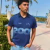 Retro Print Polo Shirt – Bershka Lovers Retro Print Polo Shirt – Bershka Lovers