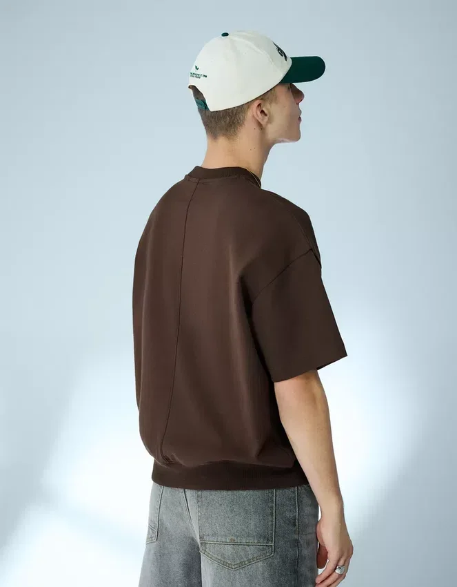 Ribbed Plush Short Sleeve T-Shirt – T-Shirts and Polo Shirts Ribbed Plush Short Sleeve T-Shirt – T-Shirts and Polo Shirts