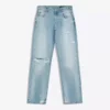 Ripped Low-Rise Straight-Leg Jeans Ripped Low-Rise Straight-Leg Jeans
