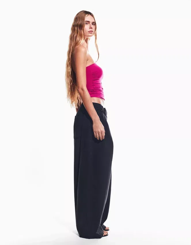 Ruched Bandeau Top – Tops and Bodysuits Ruched Bandeau Top – Tops and Bodysuits
