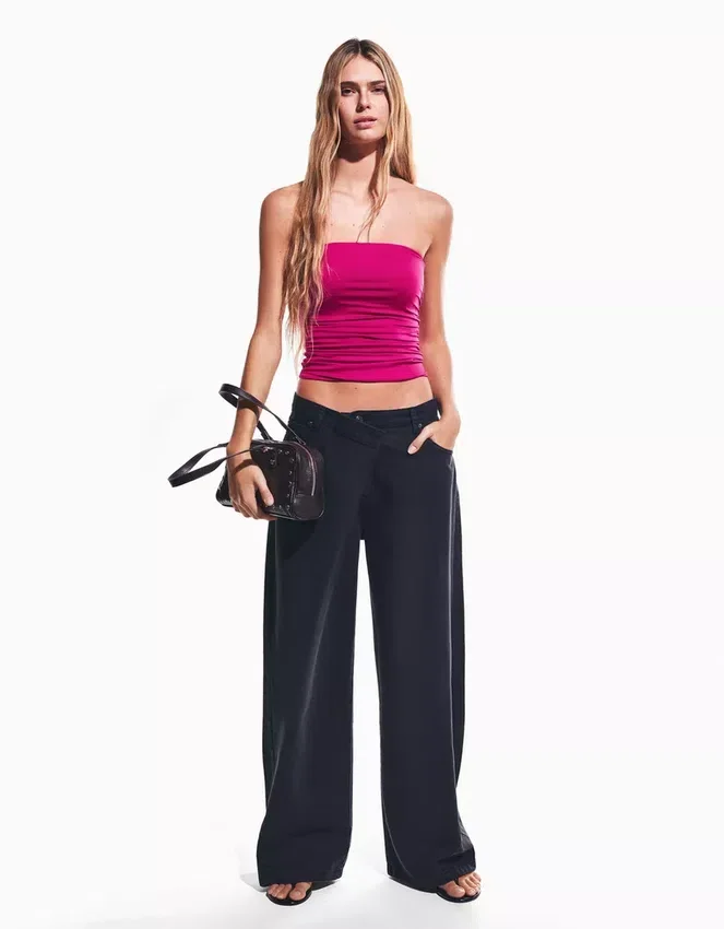 Ruched Bandeau Top – Tops and Bodysuits Ruched Bandeau Top – Tops and Bodysuits