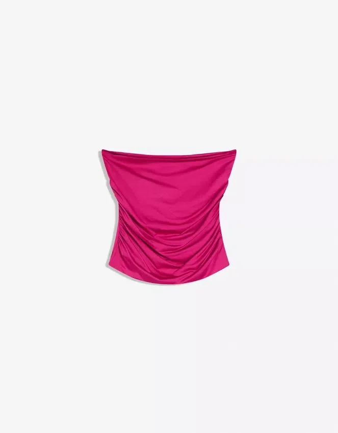 Ruched Bandeau Top – Tops and Bodysuits Ruched Bandeau Top – Tops and Bodysuits