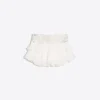 Ruffled Mini Skirt with Rhinestone Waistband Ruffled Mini Skirt with Rhinestone Waistband